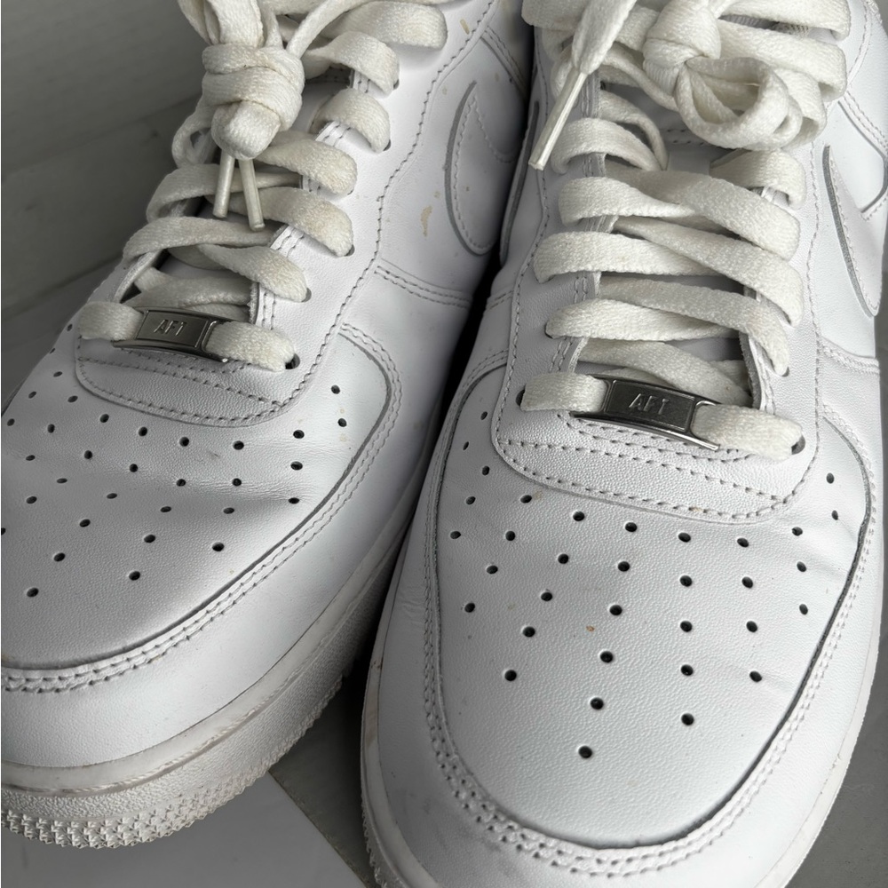 Nike White Perforated Sneakers